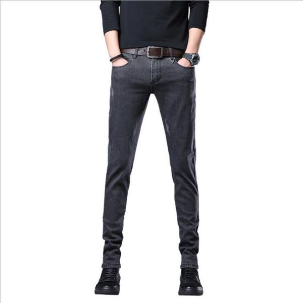 men's jeans small leg spring and summer korean version slim old wash wear pants fashion trend k08, Blue
men's jeans small leg spring and summer korean version slim old wash wear pants fashion trend k08, Blue