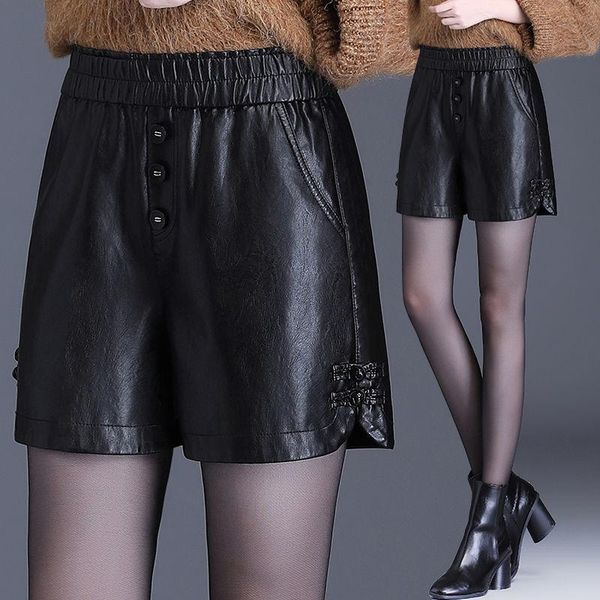 women's shorts 2021 autumn winter woman elegant leather female fashion high waist casual ladies a-line wide-legged pu h393, White;black
women's shorts 2021 autumn winter woman elegant leather female fashion high waist casual ladies a-line wide-legged pu h393, White;black