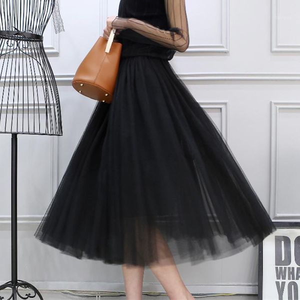 skirts womens autumn 2 layers princess long tulle mesh pleated skirt saia female jupe summer tutu faldas mujer moda, Black
skirts womens autumn 2 layers princess long tulle mesh pleated skirt saia female jupe summer tutu faldas mujer moda, Black