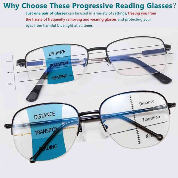 new progressive reading men women blue light blocking computer reader glasses multifocal adjustment eyewear 1.5
new progressive reading men women blue light blocking computer reader glasses multifocal adjustment eyewear 1.5