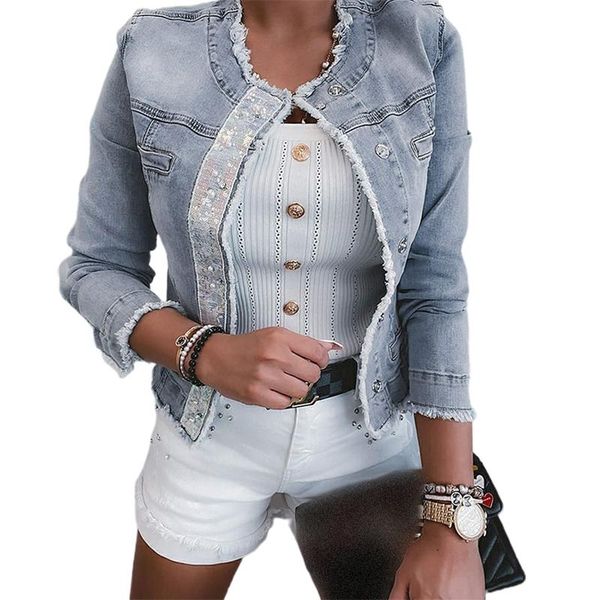 women's trench coats women fashion long sleeve casual coat female autumn button front tassels hem sequin denim, Tan;black
women's trench coats women fashion long sleeve casual coat female autumn button front tassels hem sequin denim, Tan;black