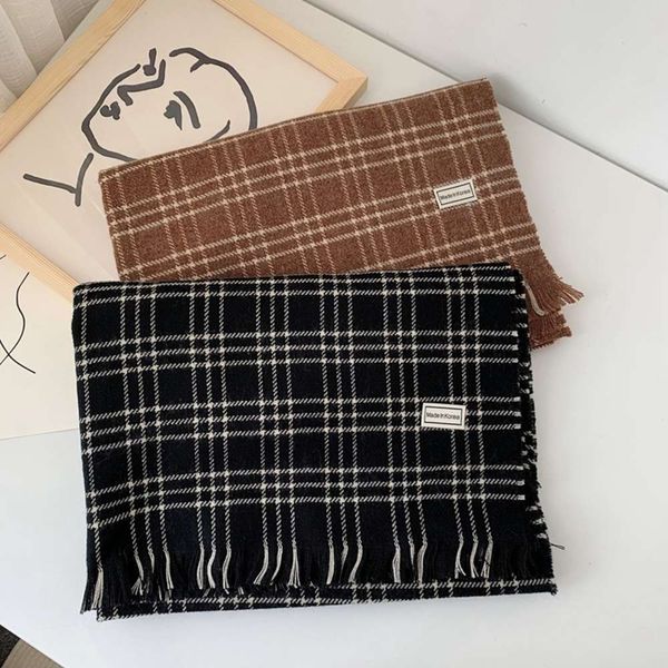 winter classic black and white plaid cashmere scarves for women korean lovers long literary versatile warm shawl neck, Blue;gray
winter classic black and white plaid cashmere scarves for women korean lovers long literary versatile warm shawl neck, Blue;gray