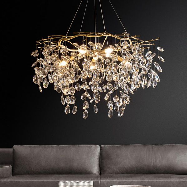 pendant lamps luxury crystal chandelier copper living room lamp warm and romantic light in the bedroom personality bar dining
pendant lamps luxury crystal chandelier copper living room lamp warm and romantic light in the bedroom personality bar dining