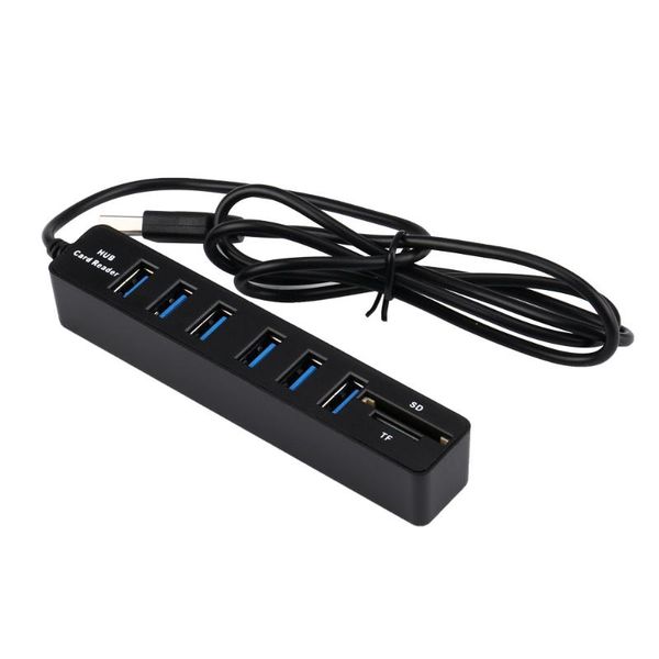 hubs 2 in1 usb 3.0 hub adapter combo super speed 2.0 6 port splitter compatible dock sd/tf card reader for computer accessories
hubs 2 in1 usb 3.0 hub adapter combo super speed 2.0 6 port splitter compatible dock sd/tf card reader for computer accessories