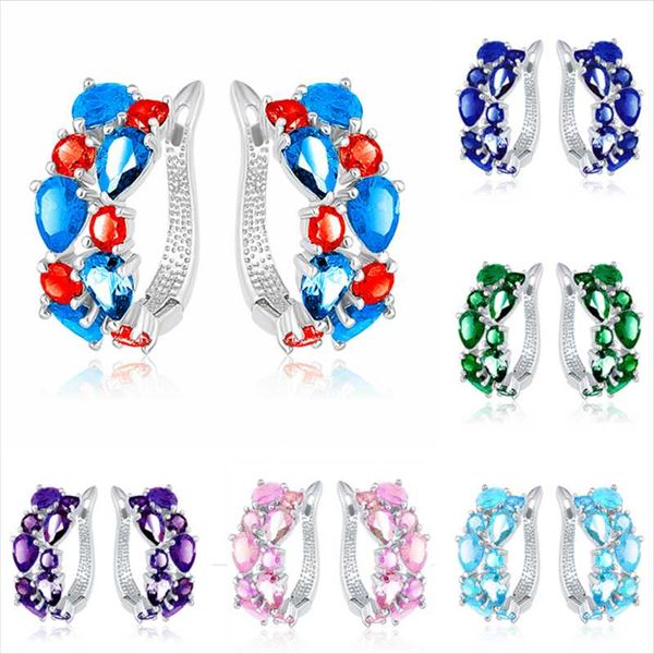 hoop & huggie classic luxury rose gold mona lisa earrings for women with colorful zircon crystal wedding jewelry earring accessories gift, Golden;silver
hoop & huggie classic luxury rose gold mona lisa earrings for women with colorful zircon crystal wedding jewelry earring accessories gift, Golden;silver