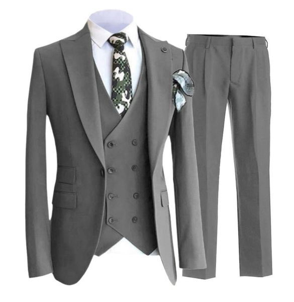 men's suits & blazers solovedress suit grey slim double-breasted lapel business meeting wedding groom customization (blazer + vest pant, White;black
men's suits & blazers solovedress suit grey slim double-breasted lapel business meeting wedding groom customization (blazer + vest pant, White;black