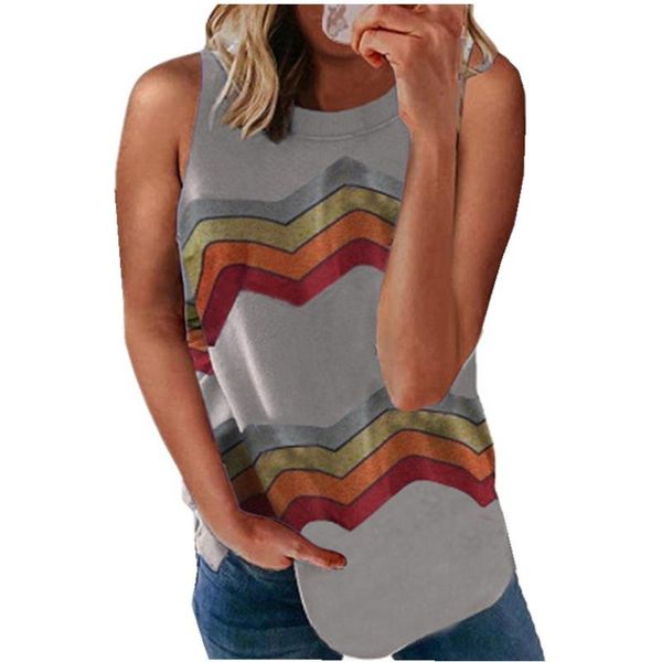 women's tanks & camis women rainbow print sleeveless tank summer casual o-neck female vest fashion harajuku t-shirt loose camisole, White
women's tanks & camis women rainbow print sleeveless tank summer casual o-neck female vest fashion harajuku t-shirt loose camisole, White