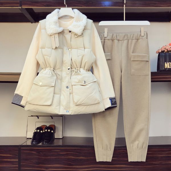 more female size 2021 winter sweatshirt jacket girl sweatershirt and woolen pants three garments set ol clothes tm31, Gray
more female size 2021 winter sweatshirt jacket girl sweatershirt and woolen pants three garments set ol clothes tm31, Gray