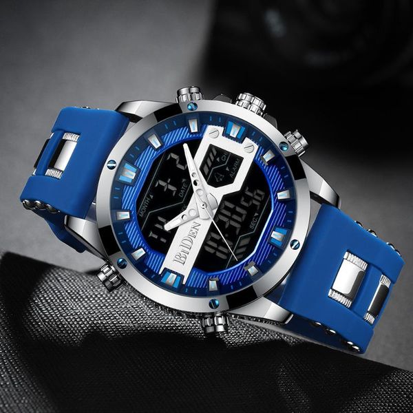 wristwatches 2021 mens watches blue multi-function dual display watch men digital silicone strap waterproof sport wristwatc, Slivery;brown
wristwatches 2021 mens watches blue multi-function dual display watch men digital silicone strap waterproof sport wristwatc, Slivery;brown