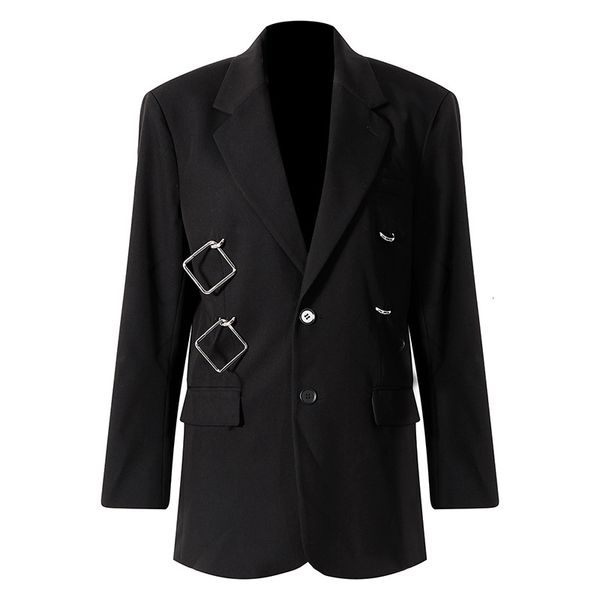 2021 new runway designers metal buttons slim blazer spring autumn vintage black jacket women ck4c, White;black
2021 new runway designers metal buttons slim blazer spring autumn vintage black jacket women ck4c, White;black