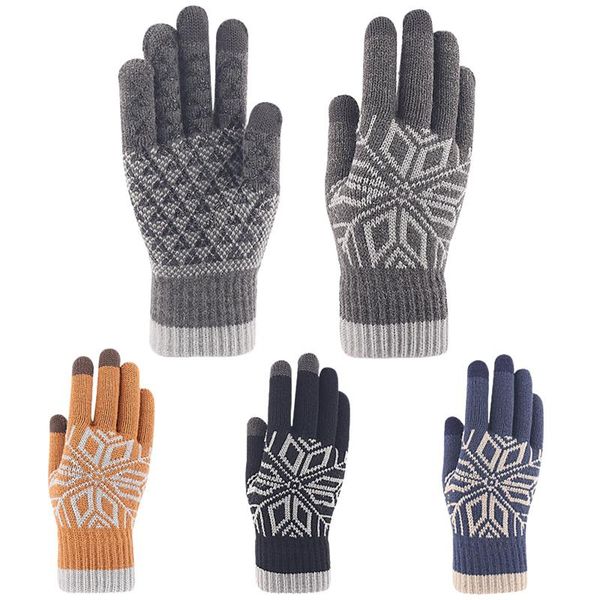 five fingers gloves female winter warm knitted full finger men solid woolen touch screen mittens women thick cycling driving, Blue;gray
five fingers gloves female winter warm knitted full finger men solid woolen touch screen mittens women thick cycling driving, Blue;gray