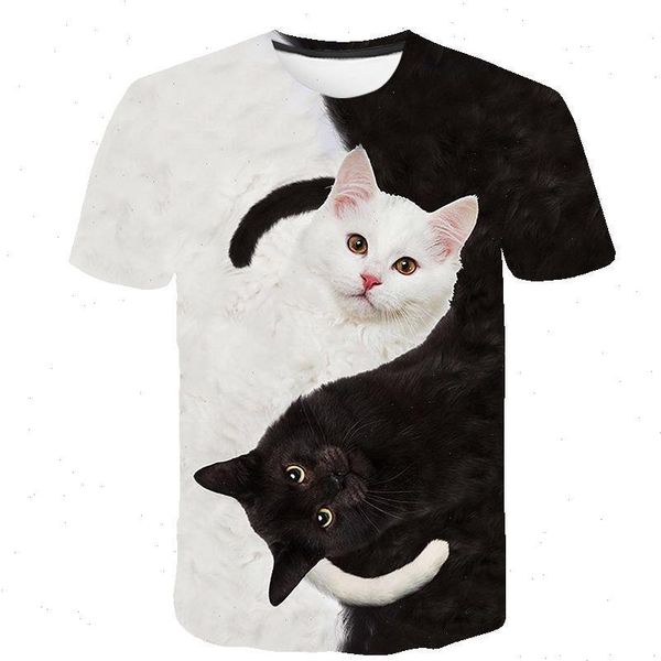 2021 fashion 3d printing fun black and white cat print t shirt, ladies funny t shirt, men and women casual t shirt 
2021 fashion 3d printing fun black and white cat print t shirt, ladies funny t shirt, men and women casual t shirt