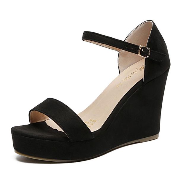 dress shoes summer buckle women's sandals velvet flock fish mouth fashion high heel platform open toes women drop, Black
dress shoes summer buckle women's sandals velvet flock fish mouth fashion high heel platform open toes women drop, Black
