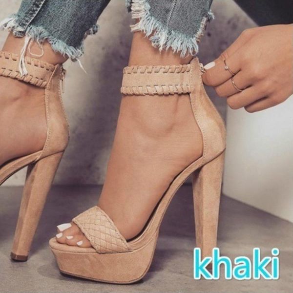 dress shoes women platform sandals 2021 summer high heel ankle-warp zipper female fashion casual open toe daily arrivals, Black
dress shoes women platform sandals 2021 summer high heel ankle-warp zipper female fashion casual open toe daily arrivals, Black
