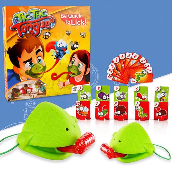 new frog mouth take card tongue tic-tac chameleon tongue funny board game for family party be quick to lick cards toy set
new frog mouth take card tongue tic-tac chameleon tongue funny board game for family party be quick to lick cards toy set