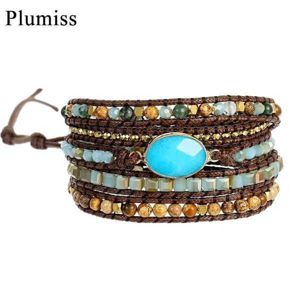 tennis faceted oval blue jaspers wrap bracelets for women ethnic hematite crystal natural stone beaded bracelet girls fashion jewelry, Golden;silver
tennis faceted oval blue jaspers wrap bracelets for women ethnic hematite crystal natural stone beaded bracelet girls fashion jewelry, Golden;silver
