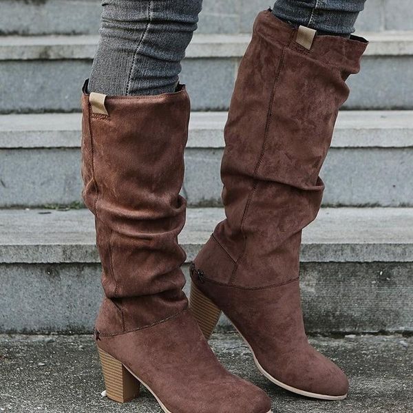 boots winter women's 2021suede knee-length high heels thick pointed high-knight boot european american pleat plus size, Black
boots winter women's 2021suede knee-length high heels thick pointed high-knight boot european american pleat plus size, Black