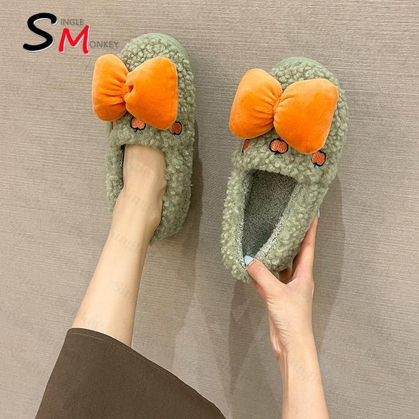 slippers 2021 women fashion sweet fur flats flip flops warm bow home cotton shoes designer short plush slides shallow mujer, Black
slippers 2021 women fashion sweet fur flats flip flops warm bow home cotton shoes designer short plush slides shallow mujer, Black