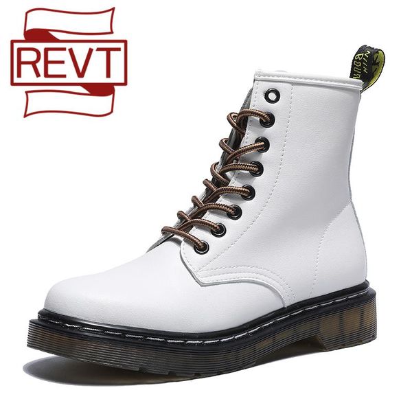boots revt autumn winter women's white flap shoes genuel leather 6 eyelet 8 classic work boot ins, Black
boots revt autumn winter women's white flap shoes genuel leather 6 eyelet 8 classic work boot ins, Black