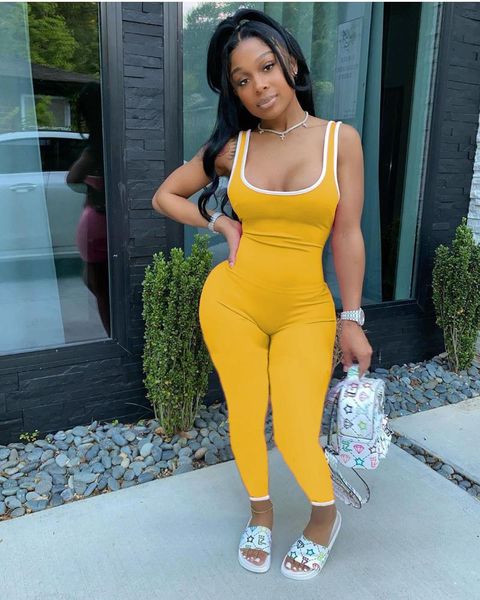 gym clothing female sports yoga jumpsuit fashion solid color u-neck sleeveless casual stretch slim bodysuit for women fitness, White;black
gym clothing female sports yoga jumpsuit fashion solid color u-neck sleeveless casual stretch slim bodysuit for women fitness, White;black