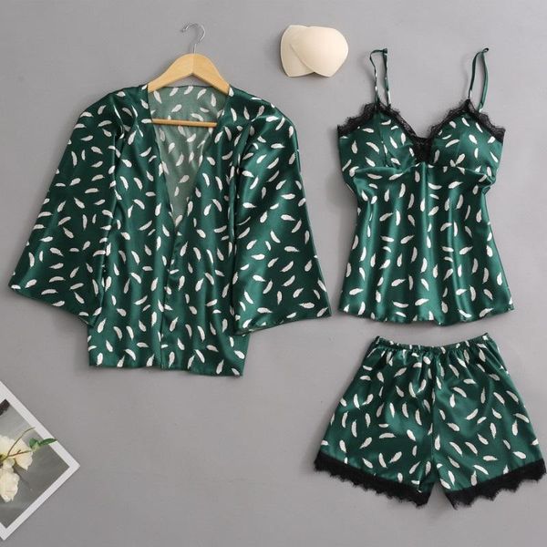women's sleepwear sleep lounge women pajamas chest pad nightwear pyjama femme lace homewear indoor clothes 3 piece pijamas set, Black;red
women's sleepwear sleep lounge women pajamas chest pad nightwear pyjama femme lace homewear indoor clothes 3 piece pijamas set, Black;red