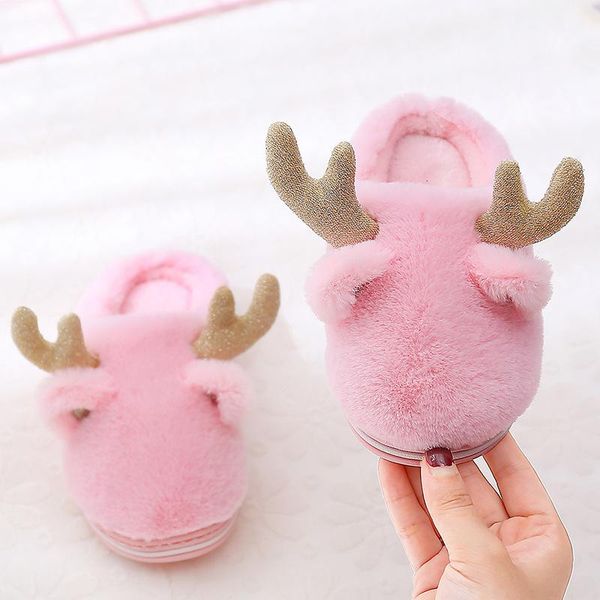 slipper children winter shoes cotton kids home slippers boys and girls baby cute deer ears plush thickening warm indoor, Black;grey
slipper children winter shoes cotton kids home slippers boys and girls baby cute deer ears plush thickening warm indoor, Black;grey