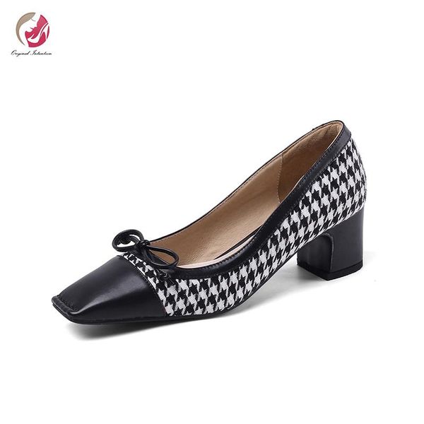 dress shoes original intention classic elegant grids pumps woman square toe heels black brown date office female quality
dress shoes original intention classic elegant grids pumps woman square toe heels black brown date office female quality