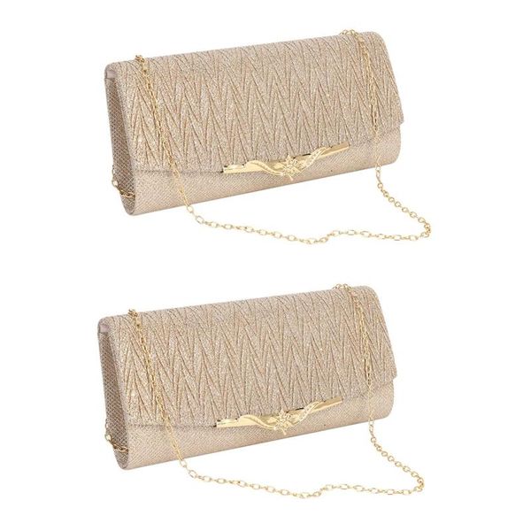 evening bags 2x women bag party banquet glitter for girls wedding clutches handbag chain shoulder bag(champagne)
evening bags 2x women bag party banquet glitter for girls wedding clutches handbag chain shoulder bag(champagne)