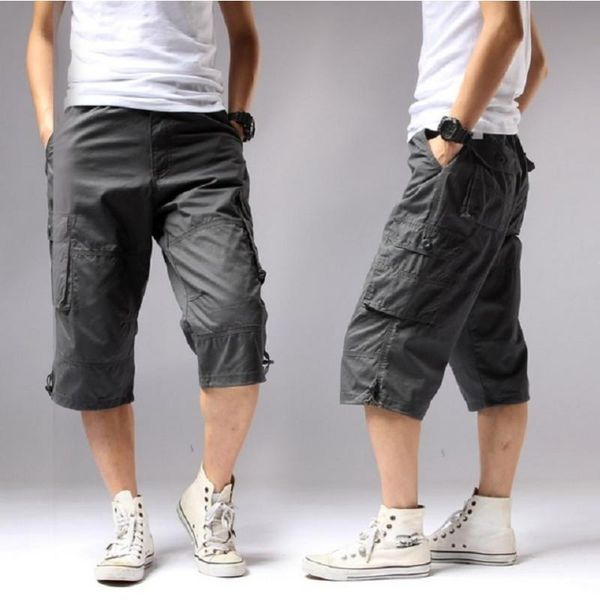 men's shorts 2021 summer long length cargo men knee pocket casual cotton elastic waist bermudas military style breeche army, White;black
men's shorts 2021 summer long length cargo men knee pocket casual cotton elastic waist bermudas military style breeche army, White;black