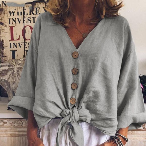 women's blouses & shirts 2021 summer fashion blouse long sleeve cotton casual v-neck button knot dress large, White
women's blouses & shirts 2021 summer fashion blouse long sleeve cotton casual v-neck button knot dress large, White