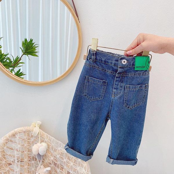 children kids denim jeans solid straight trousers girls casual full length pants, Blue
children kids denim jeans solid straight trousers girls casual full length pants, Blue
