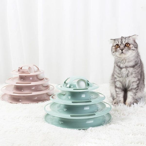 cat toys tower tracks disc toy turntable interactive puzzle pet intelligence development pets products 
cat toys tower tracks disc toy turntable interactive puzzle pet intelligence development pets products