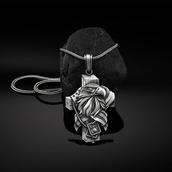 pendant necklaces bald eagle men's hip hop necklace punk jewelry accessories wholesale and retail, Silver
pendant necklaces bald eagle men's hip hop necklace punk jewelry accessories wholesale and retail, Silver