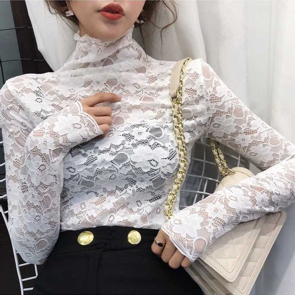 plus size fashion woman blouses white lace shirt long sleeve women shirts blusas femininas 210601
plus size fashion woman blouses white lace shirt long sleeve women shirts blusas femininas 210601