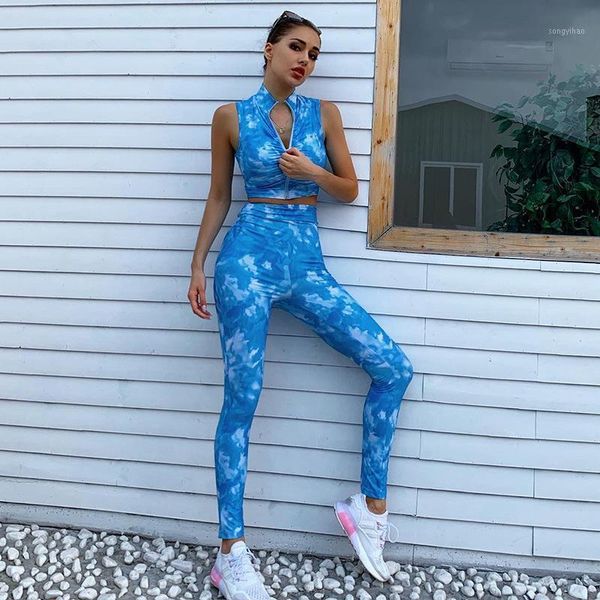2pcs set summer women tie dye stretch printed sleevelss zipper turtleneck tank crop high waist hip pants tracksuits sets women's, Gray
2pcs set summer women tie dye stretch printed sleevelss zipper turtleneck tank crop high waist hip pants tracksuits sets women's, Gray