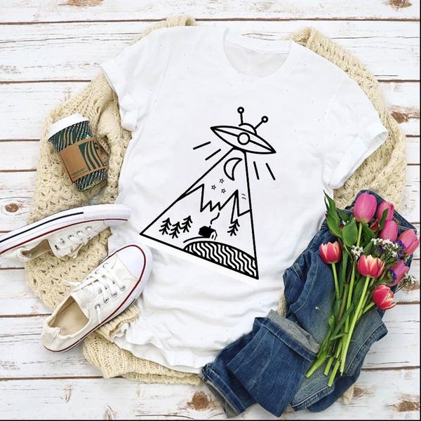 women graphic cartoon ufo villager cute printing summer t shirt lady clothes womens clothing tee female t shirt, White
women graphic cartoon ufo villager cute printing summer t shirt lady clothes womens clothing tee female t shirt, White