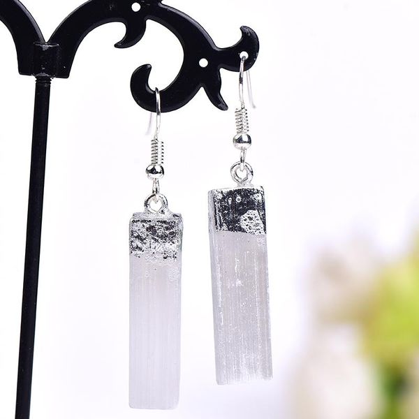 decorative objects & figurines 1pc natural selenite plaster earrings ore magic restoration reiki healing stone crystal pillar female jewelry
decorative objects & figurines 1pc natural selenite plaster earrings ore magic restoration reiki healing stone crystal pillar female jewelry