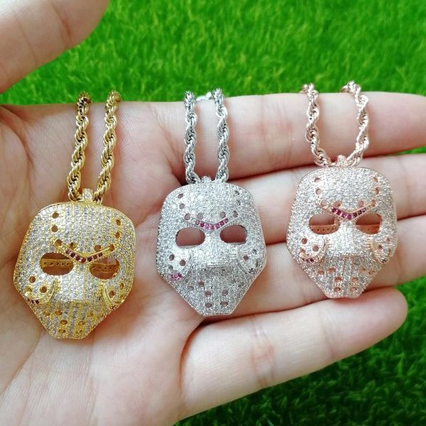 pendant necklaces hip hop micro paved + cubic zirconia iced out bling mask necklace for men women rapper jewelry rose gold silver color
pendant necklaces hip hop micro paved + cubic zirconia iced out bling mask necklace for men women rapper jewelry rose gold silver color