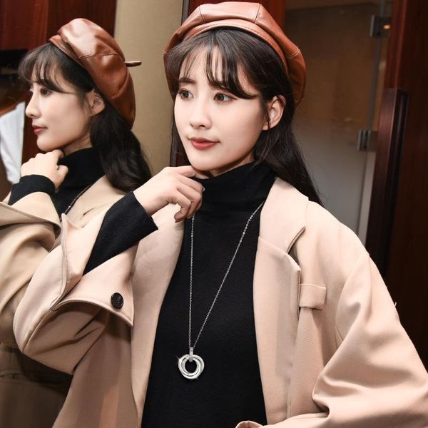 pendant necklaces circles long necklace for women simple all match sweater chain birthday gifts, Silver
pendant necklaces circles long necklace for women simple all match sweater chain birthday gifts, Silver