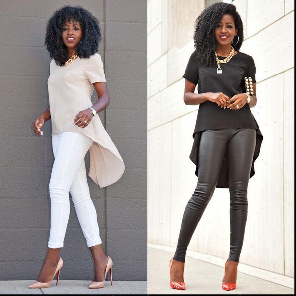 summer women o neck chiffon tee irregular solid blouses casual loose short sleeve blouse blusa plus size s 5xl, White
summer women o neck chiffon tee irregular solid blouses casual loose short sleeve blouse blusa plus size s 5xl, White
