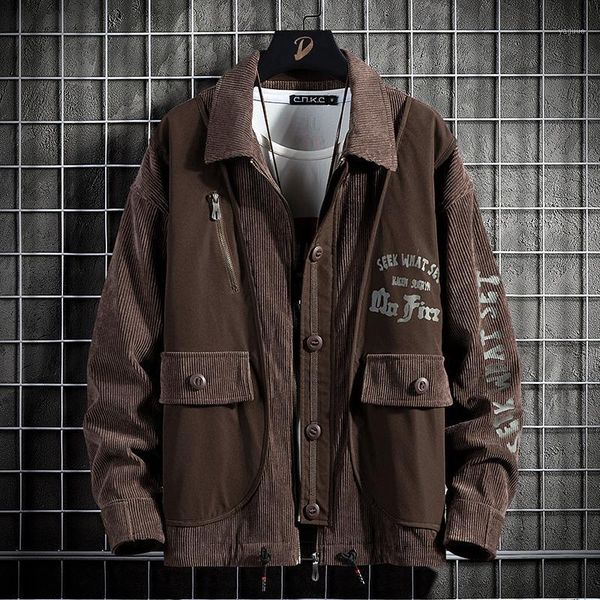 spring fashion print multi-pockets corduroy coat men workwear casual trucker jacket plus size m-6xl men's jackets, Black;brown
spring fashion print multi-pockets corduroy coat men workwear casual trucker jacket plus size m-6xl men's jackets, Black;brown