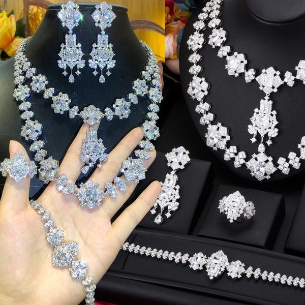 earrings & necklace kellybola dubai gorgeous sparkle bridal wedding bracelet ring set ladies cubic zirconia cz fashion exquisite, Silver
earrings & necklace kellybola dubai gorgeous sparkle bridal wedding bracelet ring set ladies cubic zirconia cz fashion exquisite, Silver