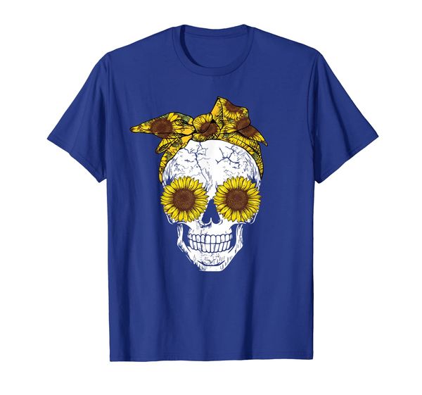 sunflower skull tee shirt cute floral flowers gifts t-shirt, White;black 
sunflower skull tee shirt cute floral flowers gifts t-shirt, White;black