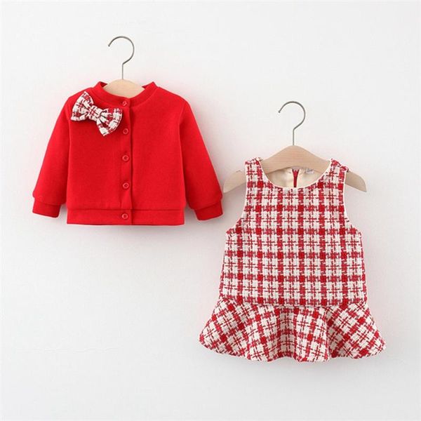 clothing sets fashion girls winter princess 2pcs clothes set baby long sleeve plaided velvet dress+bow coat outwear kids chindren suit, White
clothing sets fashion girls winter princess 2pcs clothes set baby long sleeve plaided velvet dress+bow coat outwear kids chindren suit, White