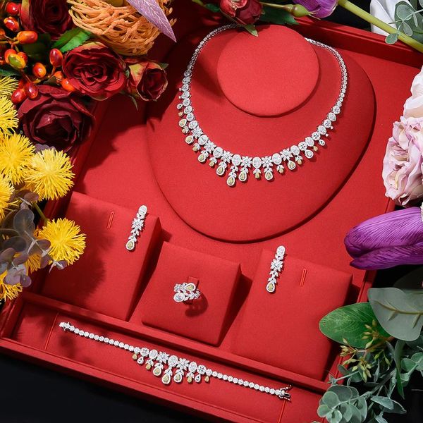 earrings & necklace godki trendy flowers chokers jewelry set for women wedding zircon cz african dubai bridal dance party, Silver
earrings & necklace godki trendy flowers chokers jewelry set for women wedding zircon cz african dubai bridal dance party, Silver