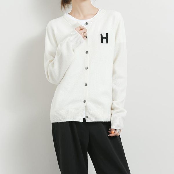 women's knits & tees 2021 spring fashion o-neck standard clothes woolen female jumpers woman jackets 100% pure wool knitted cardigans, White
women's knits & tees 2021 spring fashion o-neck standard clothes woolen female jumpers woman jackets 100% pure wool knitted cardigans, White