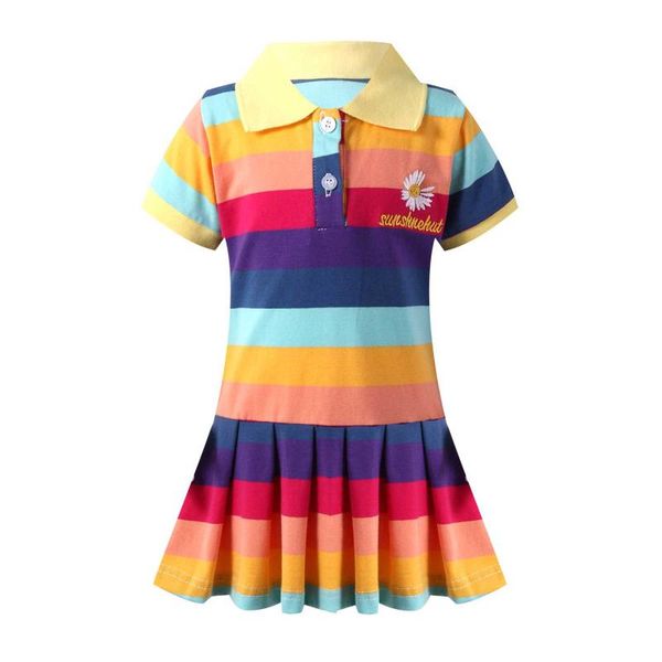 girl's dresses 2021 summer european and american style 2 3 4 6 8 years children turn-down collar cotton short sleeve dress for kids bab, Red;yellow 
girl's dresses 2021 summer european and american style 2 3 4 6 8 years children turn-down collar cotton short sleeve dress for kids bab, Red;yellow