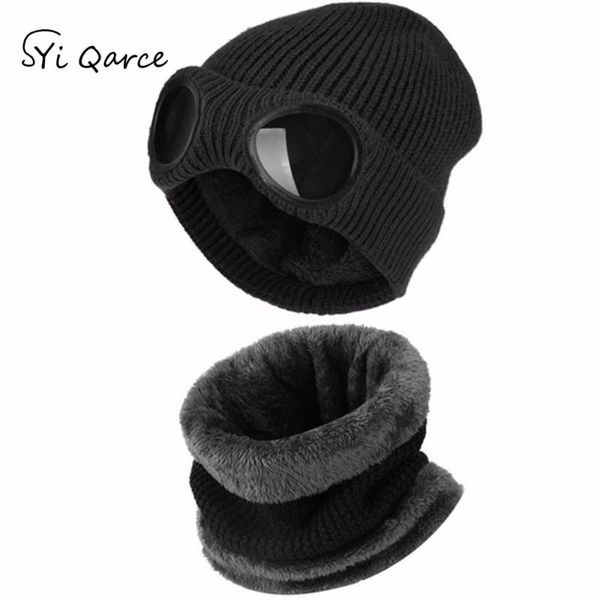 hats, scarves & gloves sets syi qarce 2 pcs winter warm knitted hat with scarf set beanies skullies for women men's cap removable glass, Blue;gray
hats, scarves & gloves sets syi qarce 2 pcs winter warm knitted hat with scarf set beanies skullies for women men's cap removable glass, Blue;gray