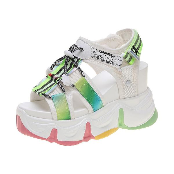 new platform sandals women muffin bottom 2021 chunky sandal super high heel rainbow sole summer beach shoes sandalias mujer, Black
new platform sandals women muffin bottom 2021 chunky sandal super high heel rainbow sole summer beach shoes sandalias mujer, Black