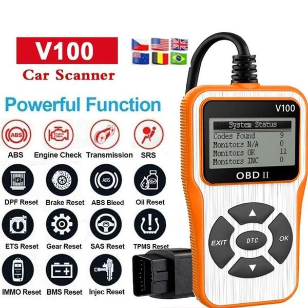 code readers & scan tools v100 obd2 car fault scanner diagnostic tool reader analyzer vehicle obd automotive built-in six languages
code readers & scan tools v100 obd2 car fault scanner diagnostic tool reader analyzer vehicle obd automotive built-in six languages